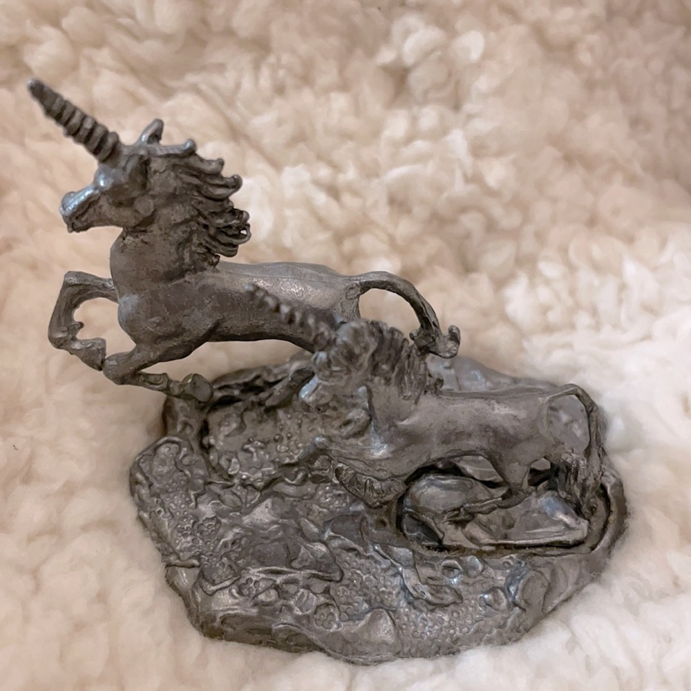 Pewter Unicorns Figurine